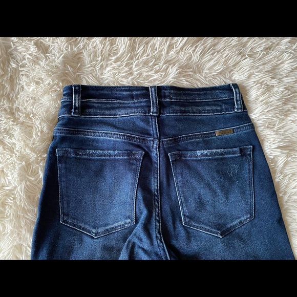 KanCan Hi-Rise, Slim Straight Dark Jeans - Picture 7 of 8